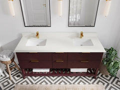 Catalina 72 in W x 22 in D Free Standing Reeded Double Sink Bathroom Vanity - photo 40
