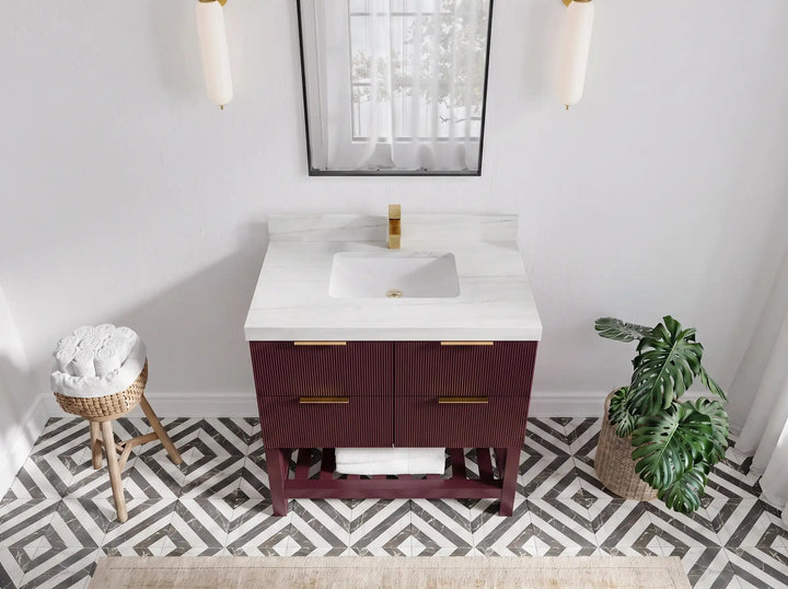 Catalina 36 in. W x 22 in. D Center Sink Bathroom Vanity - photo 27