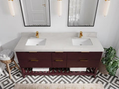 Catalina 72 in W x 22 in D Free Standing Reeded Double Sink Bathroom Vanity - photo 21