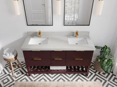Catalina 60 in W x 22 in D Free Standing Reeded Double Sink Bathroom Vanity - photo 18