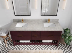 Catalina 72 in W x 22 in D Free Standing Reeded Double Sink Bathroom Vanity - photo 14