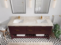 Catalina 72 in W x 22 in D Free Standing Reeded Double Sink Bathroom Vanity - photo 22