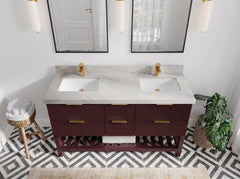 Catalina 60 in W x 22 in D Free Standing Reeded Double Sink Bathroom Vanity - photo 21