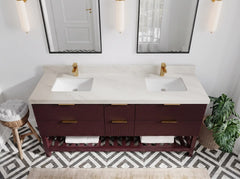 Catalina 72 in W x 22 in D Free Standing Reeded Double Sink Bathroom Vanity - photo 23