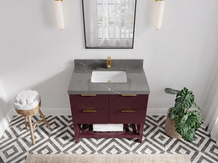 Catalina 36 in. W x 22 in. D Center Sink Bathroom Vanity - photo 20