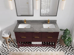 Catalina 60 in W x 22 in D Free Standing Reeded Double Sink Bathroom Vanity - photo 22