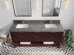Catalina 72 in W x 22 in D Free Standing Reeded Double Sink Bathroom Vanity - photo 15