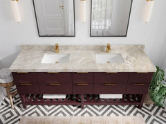 Catalina 84 in W x 22 in D Free Standing Reeded Double Sink Bathroom Vanity - photo 31
