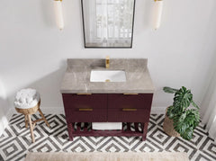 Catalina 42 in W x 22 in D Free Standing Reeded Single Sink Bathroom Vanity - photo 23