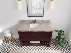 Catalina 48 in W x 22 in D Free Standing Reeded Single Sink Bathroom Vanity - photo 27