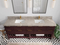 Catalina 84 in W x 22 in D Free Standing Reeded Double Sink Bathroom Vanity - photo 27