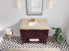 Catalina 42 in W x 22 in D Free Standing Reeded Single Sink Bathroom Vanity - photo 25