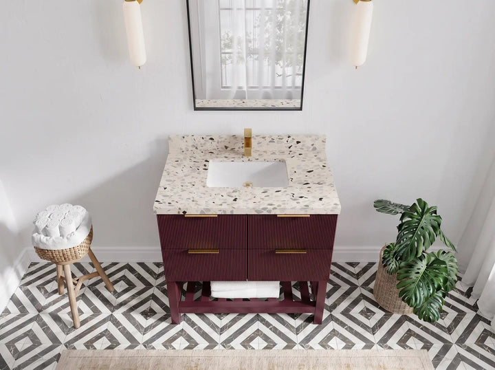 Catalina 36 in. W x 22 in. D Center Sink Bathroom Vanity - photo 33