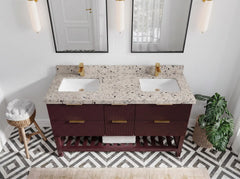 Catalina 60 in W x 22 in D Free Standing Reeded Double Sink Bathroom Vanity - photo 28