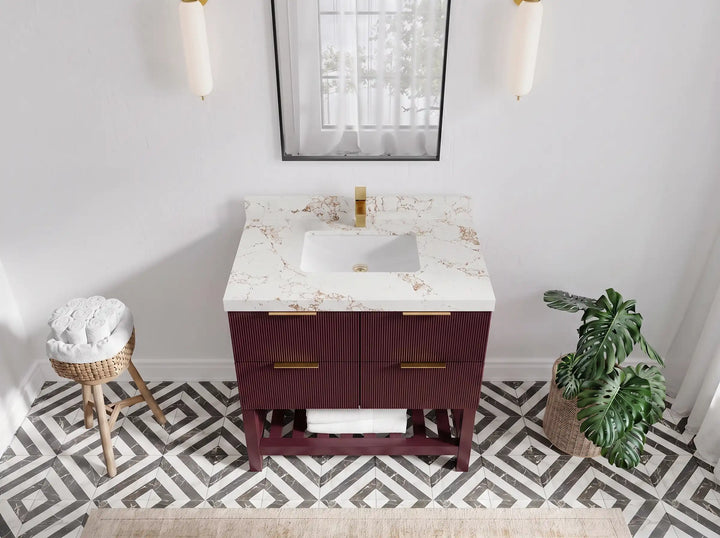 Catalina 36 in. W x 22 in. D Center Sink Bathroom Vanity - photo 22