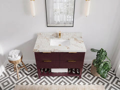 Catalina 42 in W x 22 in D Free Standing Reeded Single Sink Bathroom Vanity - photo 15