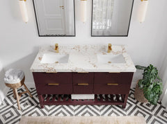 Catalina 60 in W x 22 in D Free Standing Reeded Double Sink Bathroom Vanity - photo 30