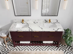 Catalina 72 in W x 22 in D Free Standing Reeded Double Sink Bathroom Vanity - photo 18