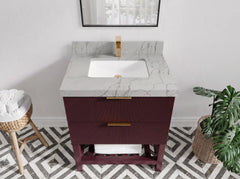 Catalina 30 in W x 22 in D Free Standing Reeded Single Sink Bathroom Vanity - photo 17