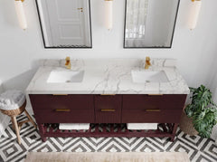 Catalina 72 in W x 22 in D Free Standing Reeded Double Sink Bathroom Vanity - photo 19