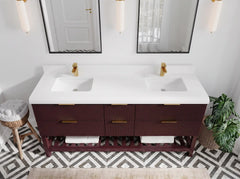 Catalina 72 in W x 22 in D Free Standing Reeded Double Sink Bathroom Vanity - photo 4
