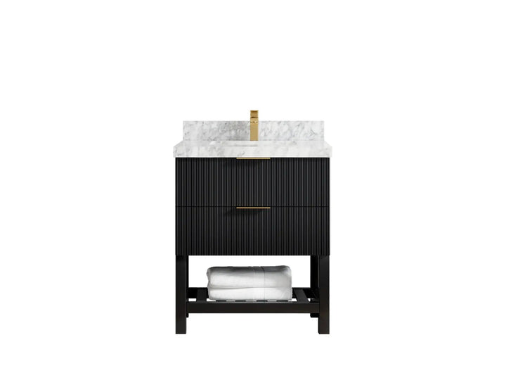 Catalina 30 in W x 22 in D Free Standing Reeded Single Sink Bathroom Vanity - photo 19