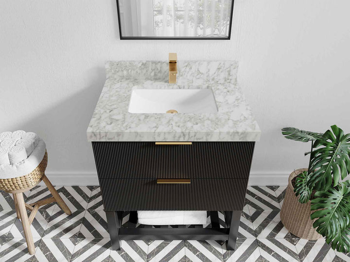 Catalina 30 in W x 22 in D Free Standing Reeded Single Sink Bathroom Vanity - photo 18