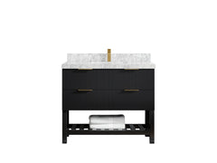 Catalina 42 in W x 22 in D Free Standing Reeded Single Sink Bathroom Vanity - photo 18