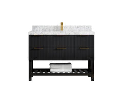Catalina 48 in W x 22 in D Free Standing Reeded Single Sink Bathroom Vanity - photo 21