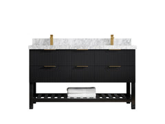 Catalina 60 in W x 22 in D Free Standing Reeded Double Sink Bathroom Vanity - photo 19