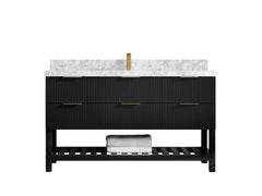Catalina 60 in W x 22 in D Free Standing Reeded Single Sink Bathroom Vanity - photo 17
