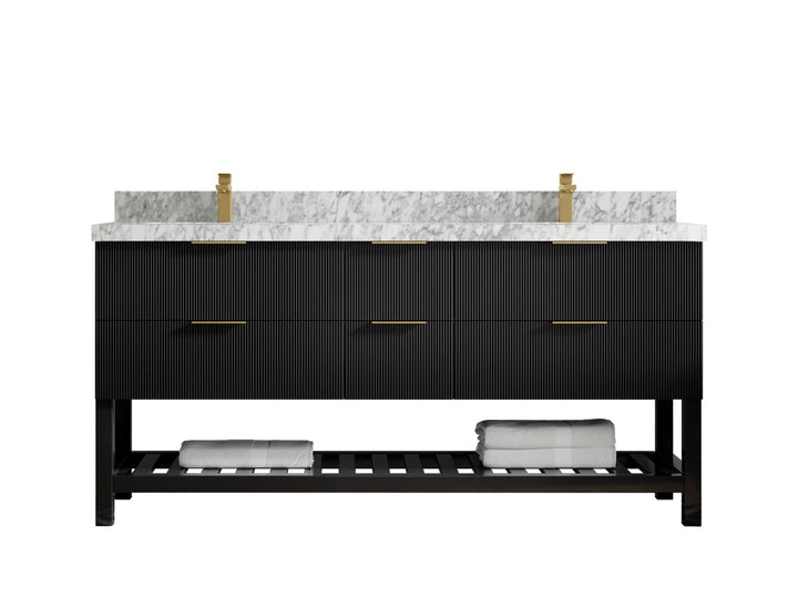 Catalina 72 in W x 22 in D Free Standing Reeded Double Sink Bathroom Vanity - photo 19