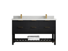 Catalina 60 in W x 22 in D Free Standing Reeded Double Sink Bathroom Vanity - photo 21