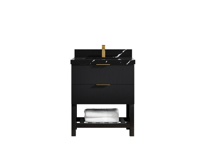 Catalina 30 in W x 22 in D Free Standing Reeded Single Sink Bathroom Vanity - photo 9