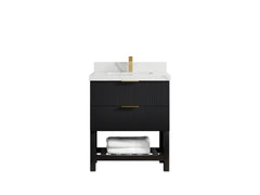 Catalina 30 in W x 22 in D Free Standing Reeded Single Sink Bathroom Vanity - photo 1