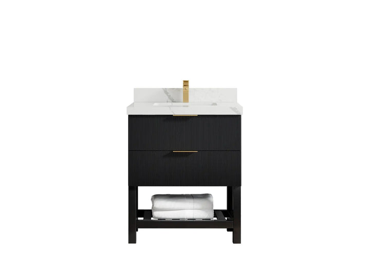 Catalina 30 in W x 22 in D Free Standing Reeded Single Sink Bathroom Vanity - photo 13