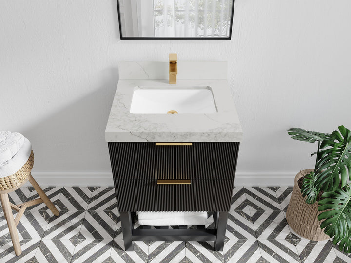 Catalina 24 in. W x 22 in. D Single Sink Bathroom Vanity - photo 11
