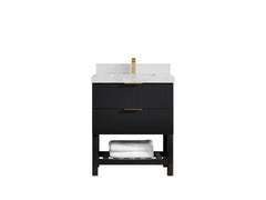Catalina 30 in W x 22 in D Free Standing Reeded Single Sink Bathroom Vanity - photo 14