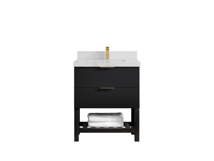 Catalina 30 in W x 22 in D Free Standing Reeded Single Sink Bathroom Vanity - photo 15