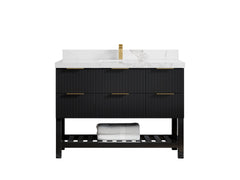 Catalina 48 in W x 22 in D Free Standing Reeded Single Sink Bathroom Vanity - photo 17