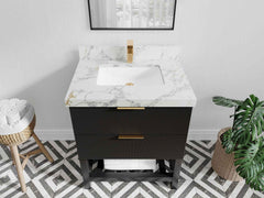 Catalina 30 in W x 22 in D Free Standing Reeded Single Sink Bathroom Vanity - photo 41