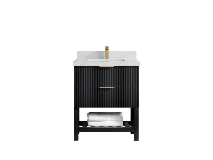 Catalina 30 in W x 22 in D Free Standing Reeded Single Sink Bathroom Vanity - photo 17