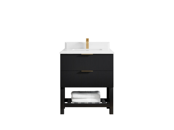 Catalina 30 in W x 22 in D Free Standing Reeded Single Sink Bathroom Vanity - photo 27