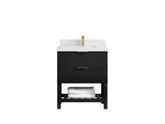 Catalina 30 in W x 22 in D Free Standing Reeded Single Sink Bathroom Vanity - photo 22
