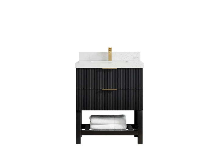 Catalina 30 in W x 22 in D Free Standing Reeded Single Sink Bathroom Vanity - photo 29