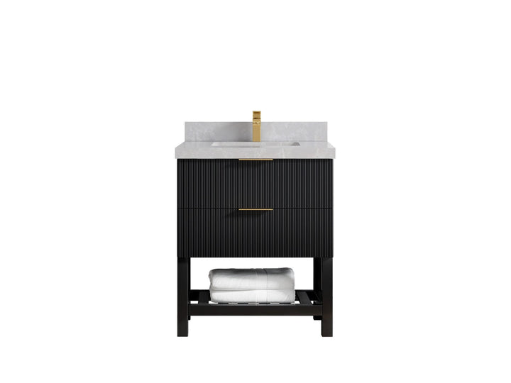 Catalina 30 in W x 22 in D Free Standing Reeded Single Sink Bathroom Vanity - photo 31