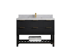 Catalina 48 in W x 22 in D Free Standing Reeded Single Sink Bathroom Vanity - photo 27