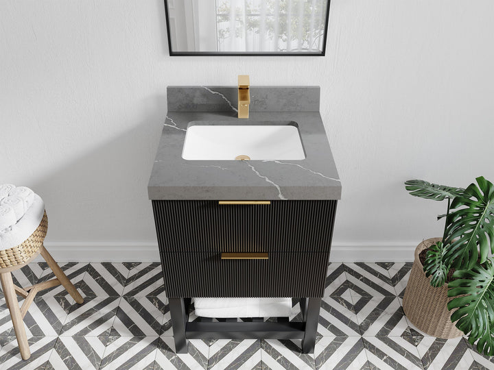 Catalina 24 in. W x 22 in. D Single Sink Bathroom Vanity - photo 25