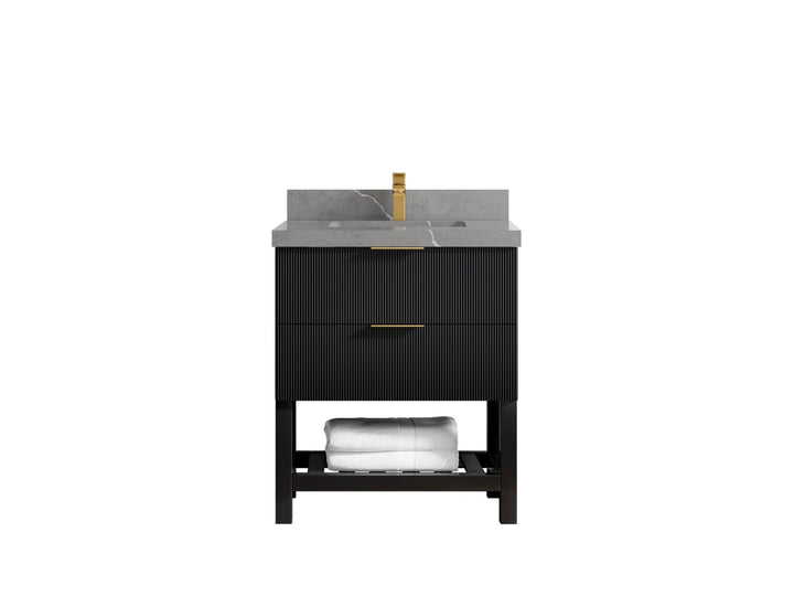 Catalina 30 in W x 22 in D Free Standing Reeded Single Sink Bathroom Vanity - photo 33
