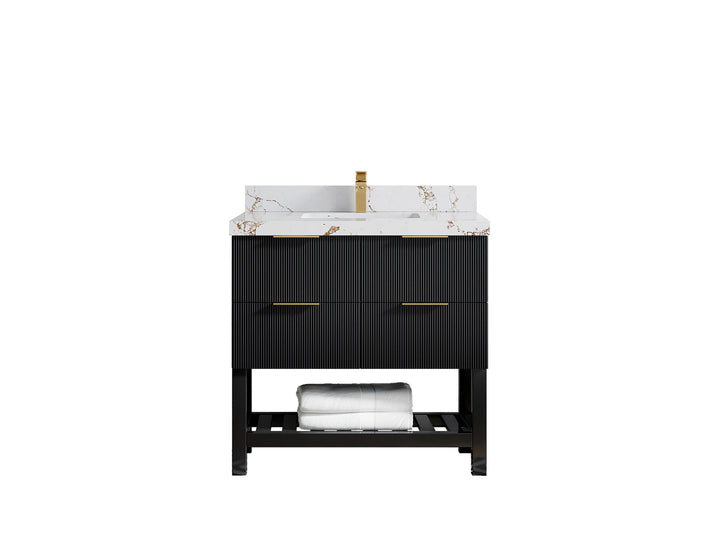 Catalina 36 in. W x 22 in. D Center Sink Bathroom Vanity - photo 41